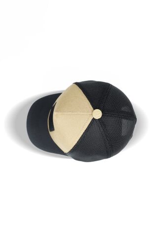 Blackbörk Kurt Logolu Siyah-Vizon Trucker Şapka