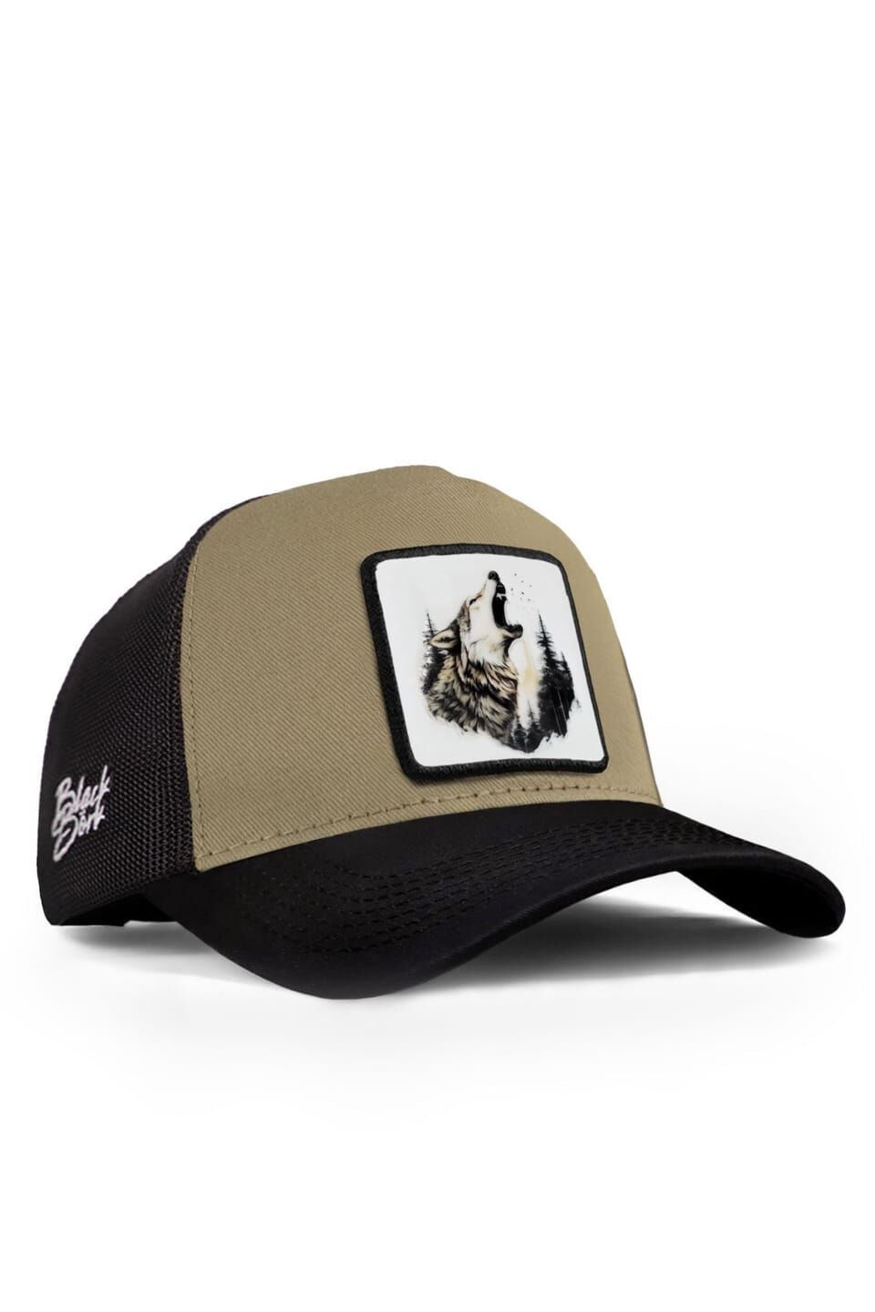 Blackbörk Kurt Logolu Siyah-Vizon Trucker Şapka