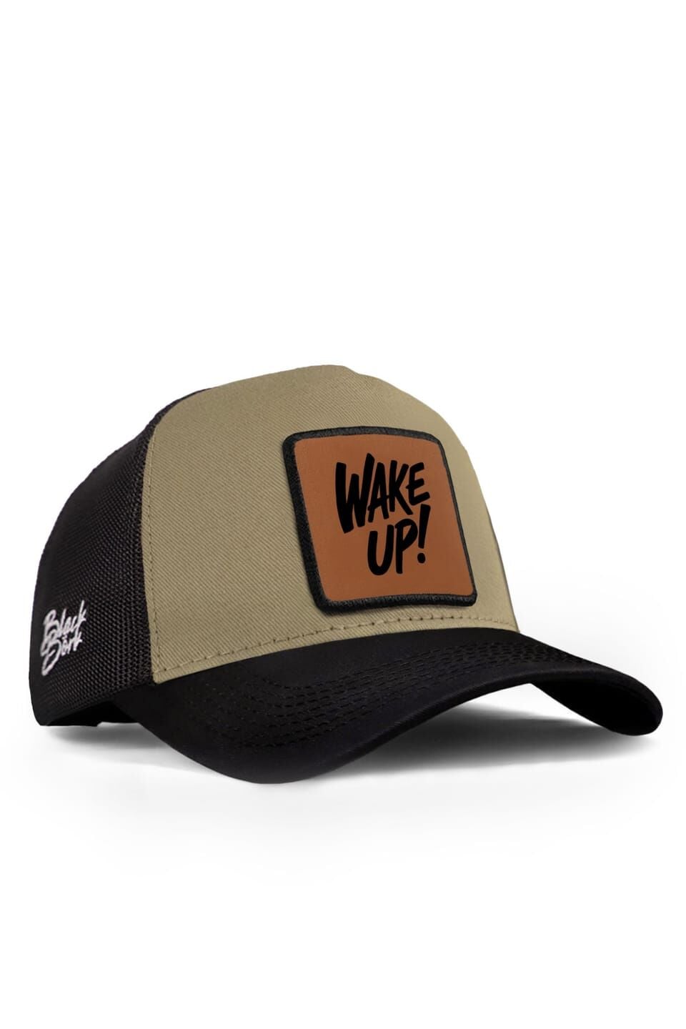 Blackbörk Wake Up Logolu Siyah-Vizon Trucker Şapka