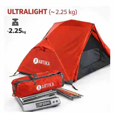 ultralight 2 kişilik kamp çadırı hafif model