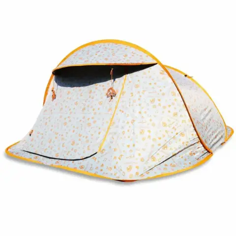 Güneş ışığını %90 engelleyen siyah blackout çadır önden görünüm