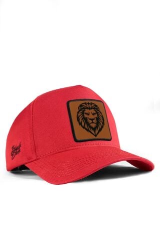 Blackbörk Aslan Logolu Kırmızı Beyzbol Şapka
