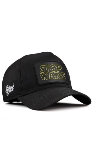 Blackbörk Stop Wars Logolu Siyah Beyzbol Şapka