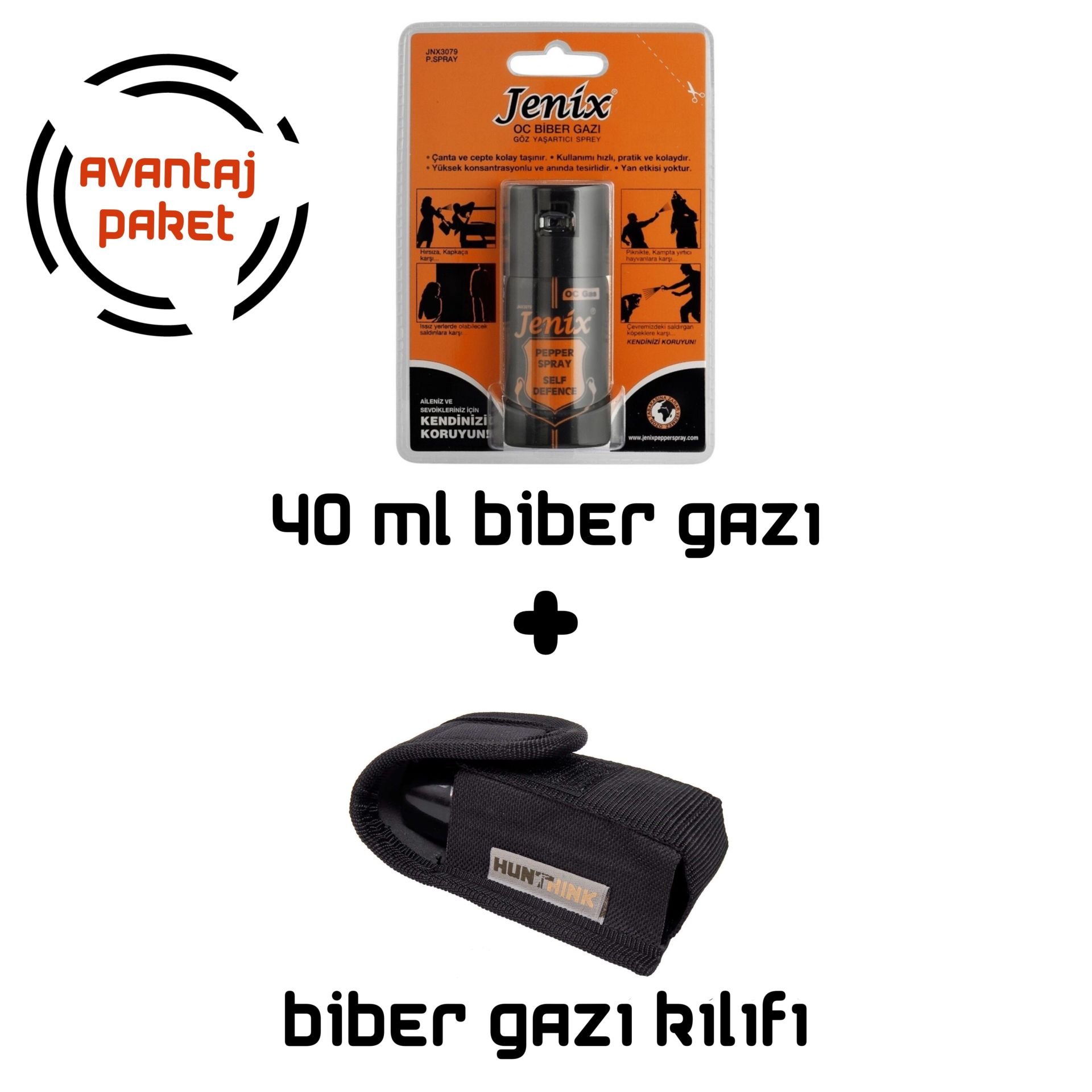 Göz Yaşartıcı Sprey (biber gazı) ve Kılıfı Avantaj Paket 4
