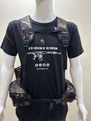 Hunthink Çantalı Yelek/ Avcı Çantası Orman Kamuflaj