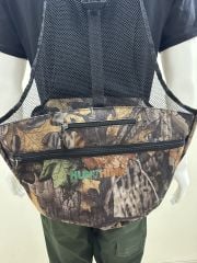 Hunthink Çantalı Yelek/ Avcı Çantası Orman Kamuflaj