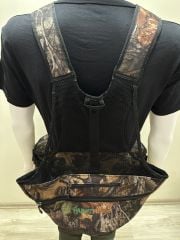 Hunthink Çantalı Yelek/ Avcı Çantası Orman Kamuflaj