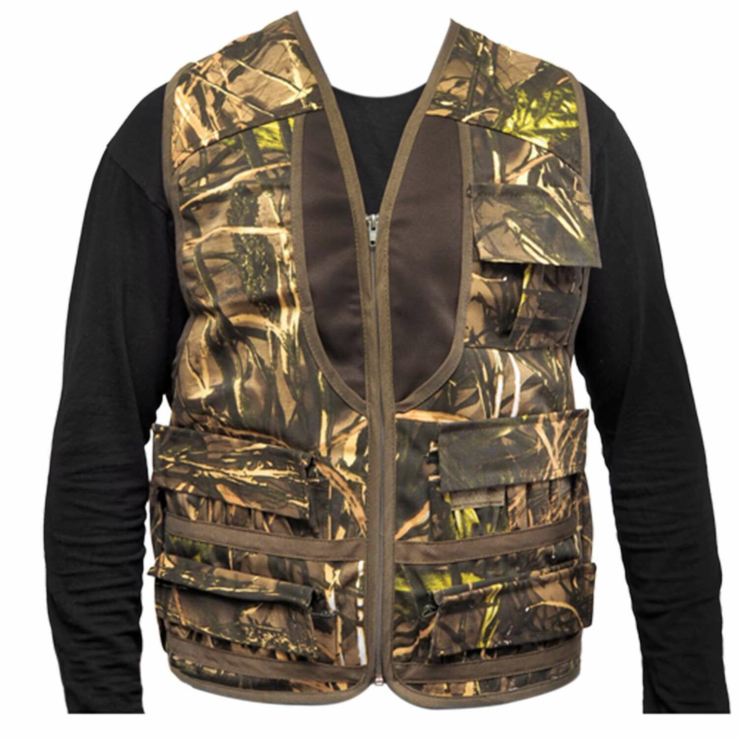 Hunthink Saz Desen Kamuflaj Avcı Yelek