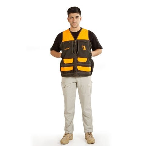 Hunthink fişeklikli avcı yeleği çok cepli outdoor model