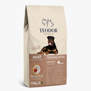 TEODOR ROTTWEILER Adult Kuzu-Pirinçli Yetişkin Köpek Maması