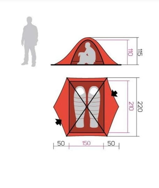 Hannah Spruce Comfort 2 Kişilik Çadır Yeşil