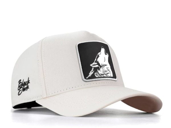 V1 Baseball Kurt-3SB Kod Logo BlackBörk Bej Şapka