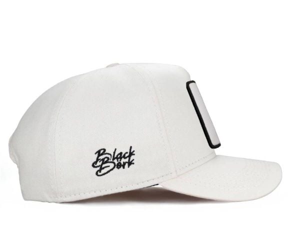 V1 Baseball Kurt-3SB Kod Logo BlackBörk Bej Şapka