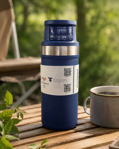 MiniQup Pushpro 350 ML Lacivert Termos
