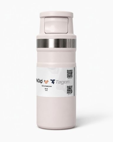 MiniQup Pushpro 350 ML Pudra Pembe Termos