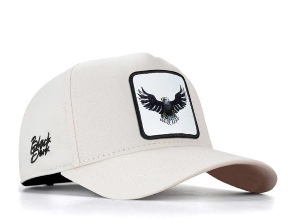 V1 Baseball Kartal-4bs Kod Logo Bej BlackBörk Şapka