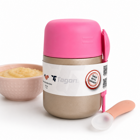 MiniQup MealMate 500 ML Mocca Mouse Bebek Mama Termos
