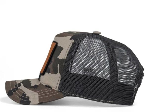 V1 Kurt-4cs Kod Logo BlackBörk Kamuflaj-Siyah Şapka