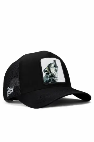 Kurt logolu Bench detaylı trucker şapka