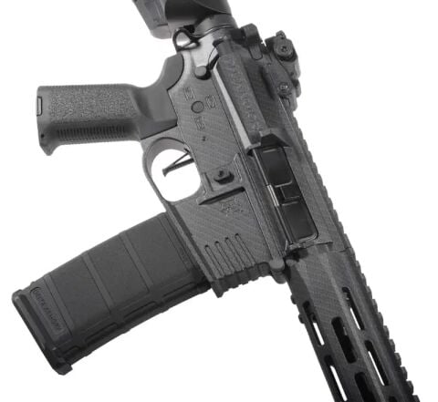 Delta Armory Carbon Görünümlü M4 AR15 M-LOK 8'' Charlie Pil Şarj Dahil Set