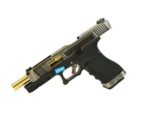 WE Glock G34 T3 Gbb Airsoft Tabanca Sv Kızak-Gold Namlu-Bk Gövde