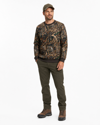 Saz Desen Avcı Sweatshirt | Kamuflaj Outdoor Sweat