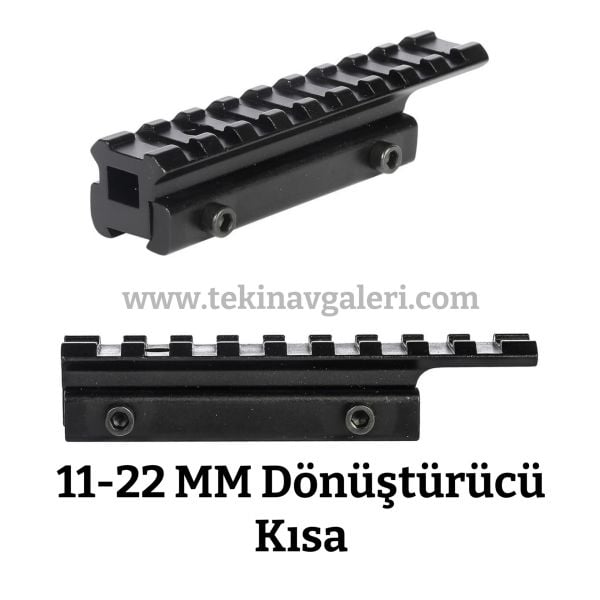 VORMEX 11mm'den 22mm'ye Dönüştürücü Ray  (Kısa)