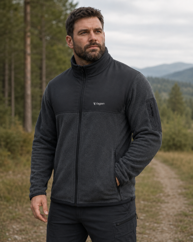 TAGON Erkek Outdoor Polar Ceket | Anti-Pilling Fermuarlı Polar