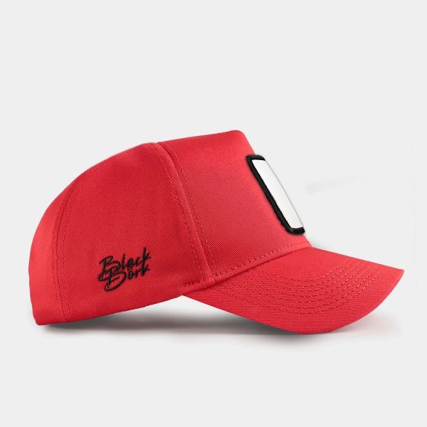Blackbörk Premium Kırmızı Şapka (Cap) 7 Logo