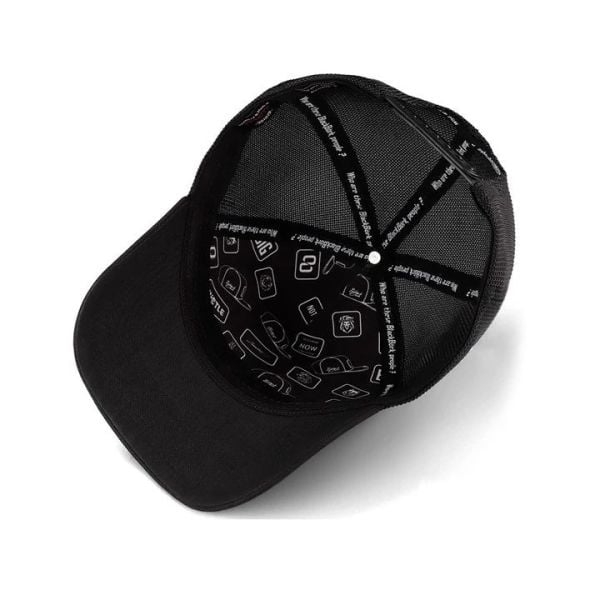 Blackbörk Siyah Cordura Kumaş Şapka Queen Logo
