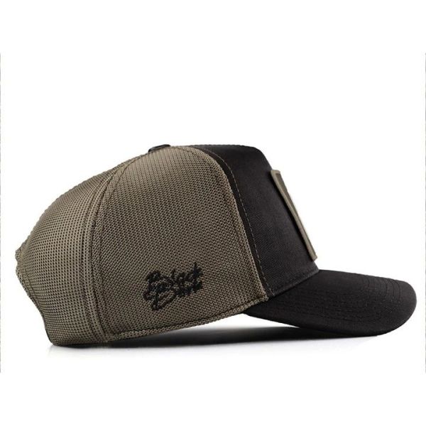 Blackbörk Siyah-Haki Cordura Kumaş Şapka (Cap) Aslan Logo