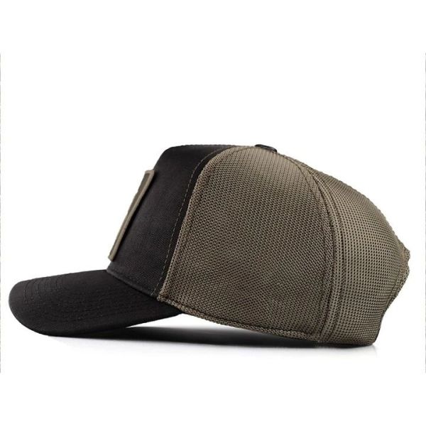 Blackbörk Siyah-Haki Cordura Kumaş Şapka (Cap) Aslan Logo
