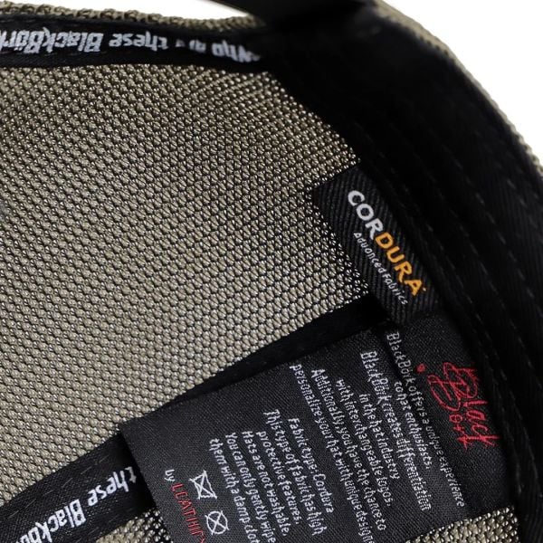 Siyah-Haki Cordura Kumaş Şapka (Cap) Samuray Logo