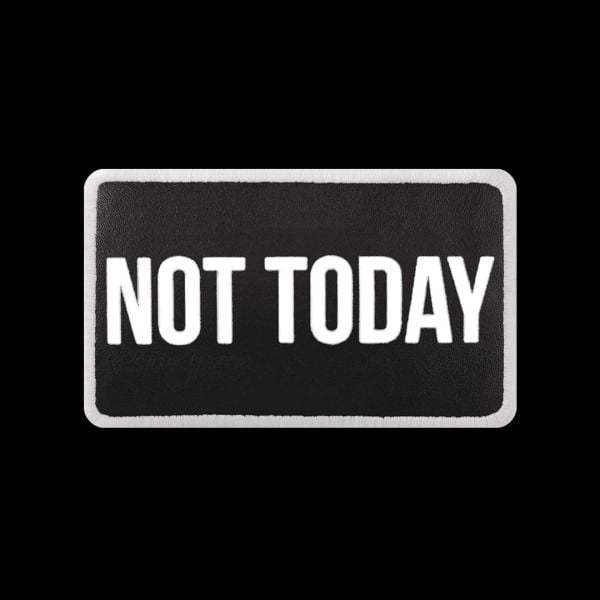 V2 Not Today - 2 Kod Logolu Unisex Siyah Bench (Patch)
