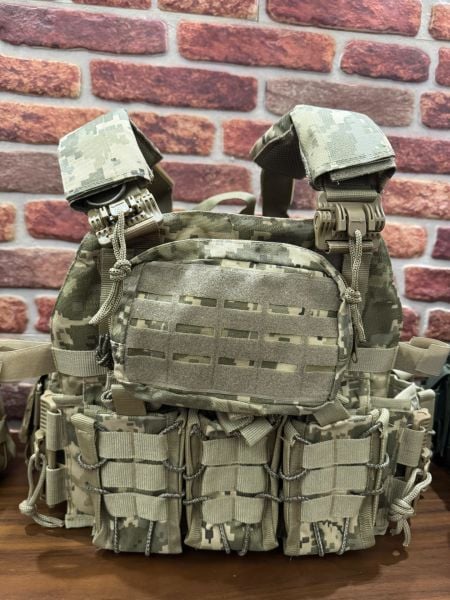 HUNTHINK TAKTİKAL Çift Kurtarmalı Hücum Yeleği (Dijital Kamo)