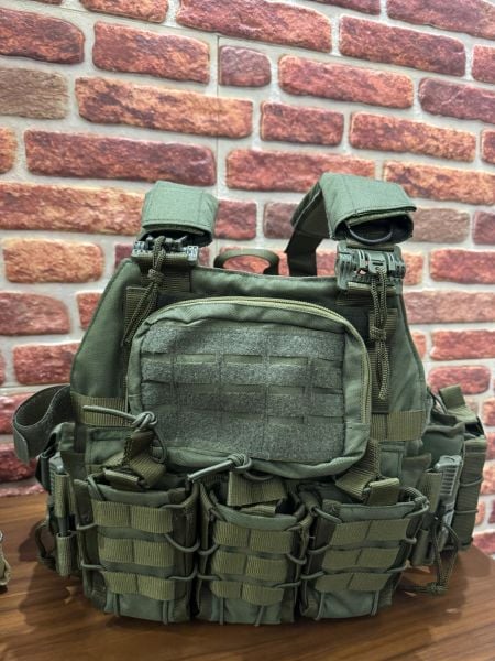 HUNTHINK TAKTİKAL Çift Kurtarmalı Hücum Yeleği (Haki)