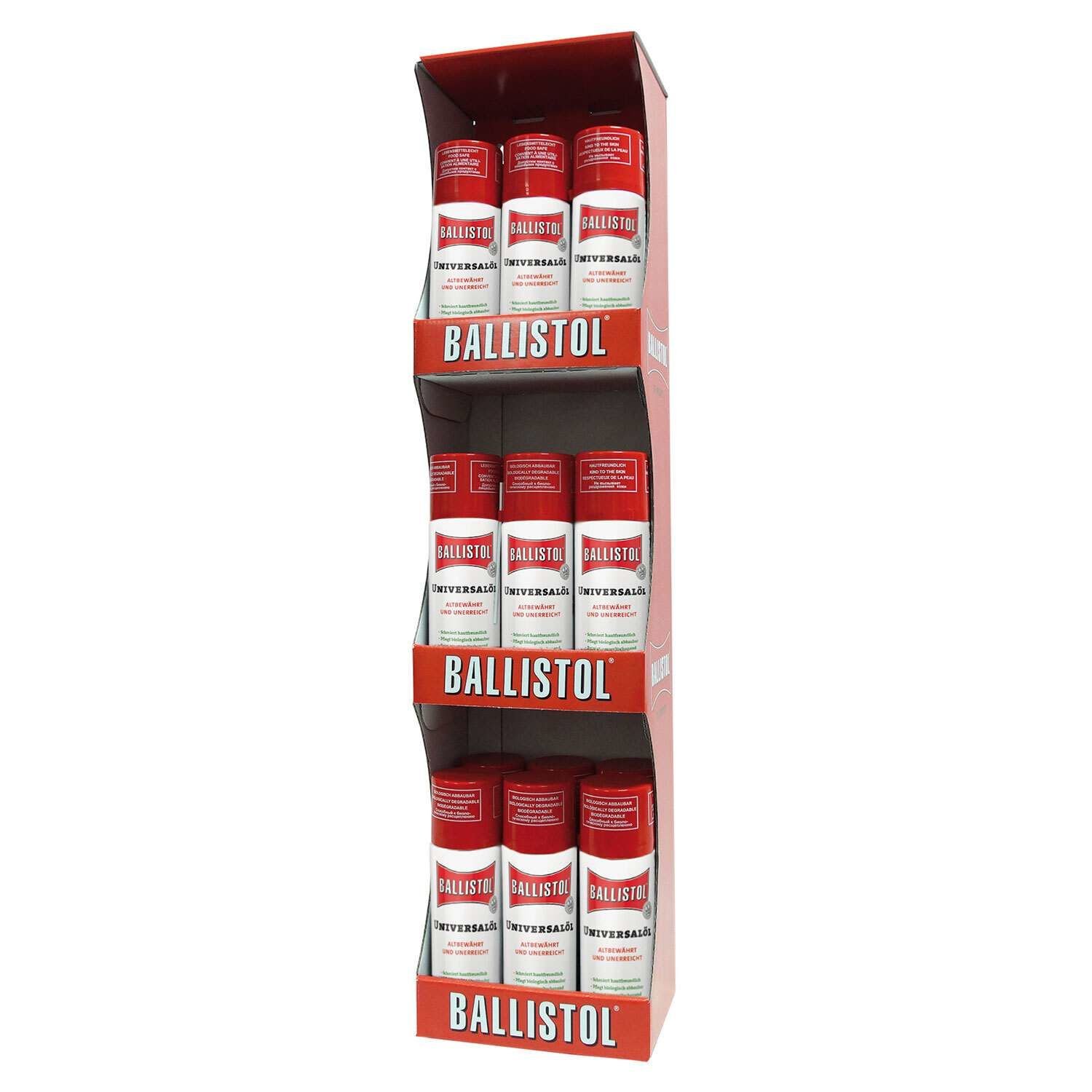 Ballistol Universal Sprey Yağ 200 ml x 18 Adet Masaüstü ve Duvar Seti