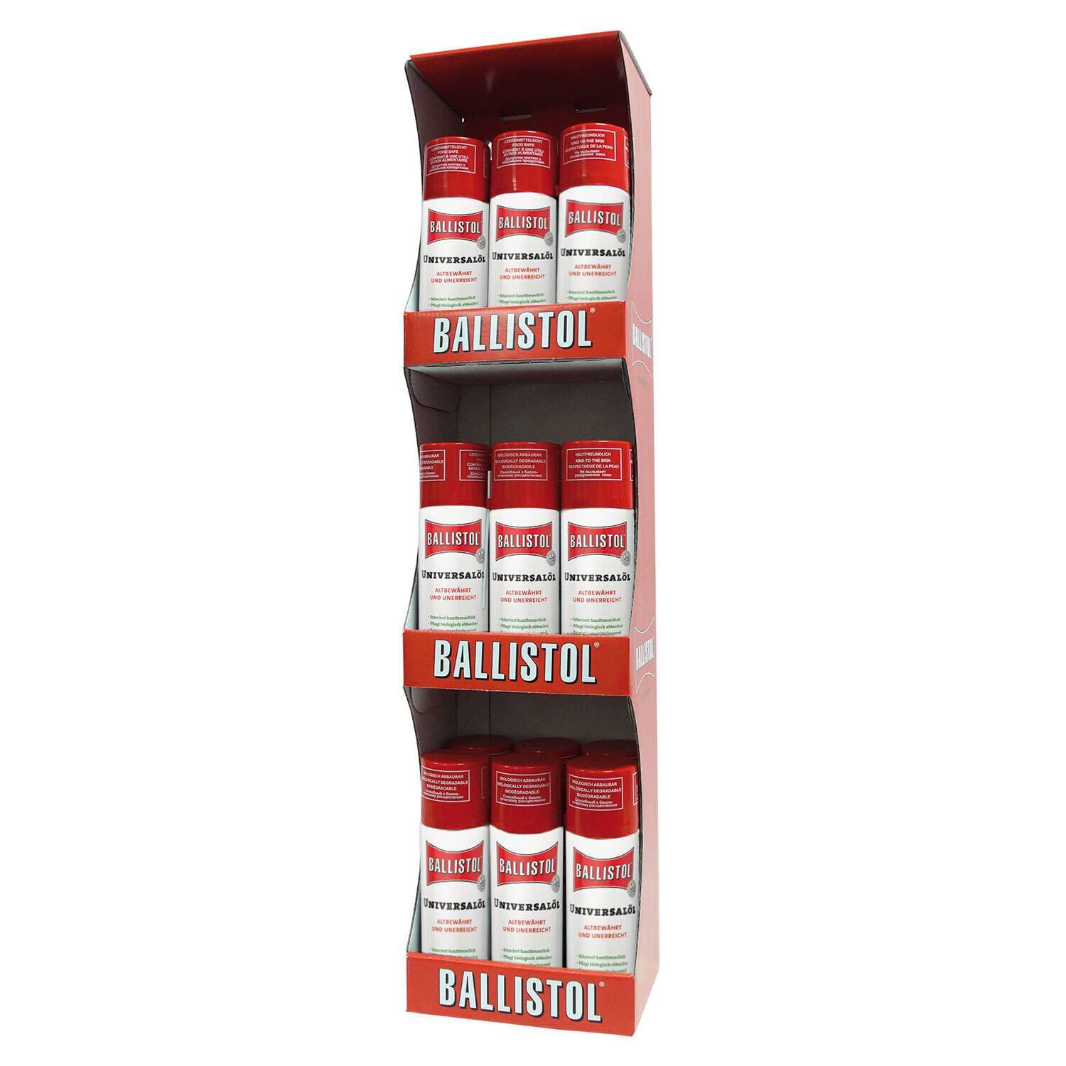 Ballistol Universal Sprey Yağ 200 ml x 18 Adet Masaüstü ve Duvar Seti