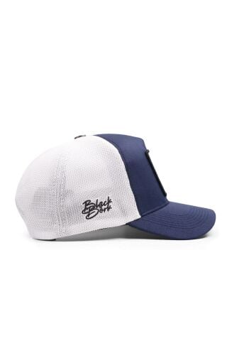 California Outatime Logolu Cordura Lacivert-Beyaz Trucker Şapka