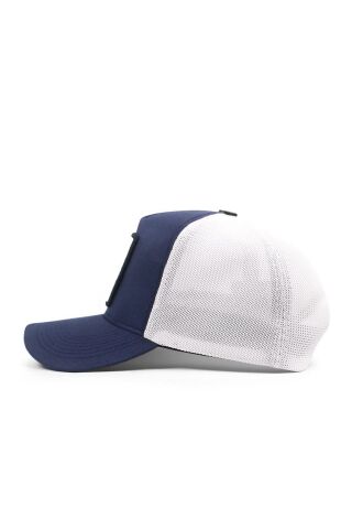 California Outatime Logolu Cordura Lacivert-Beyaz Trucker Şapka