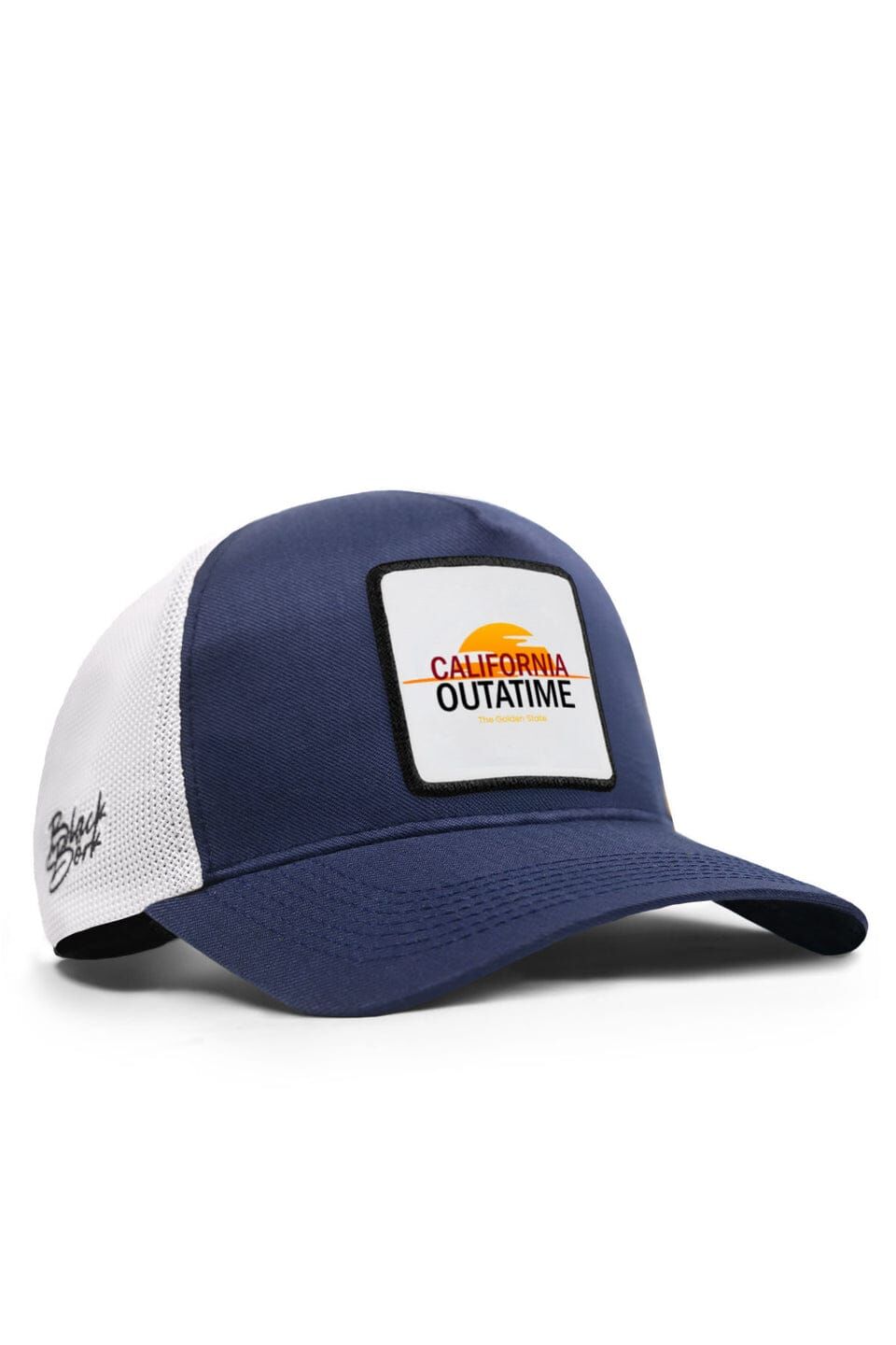 California Outatime Logolu Cordura Lacivert-Beyaz Trucker Şapka
