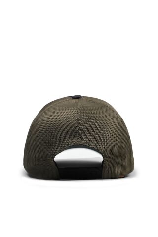 Blackbörk El Patron Logolu Siyah-Haki Premium Trucker Şapka