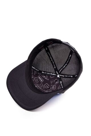 Gergin Koala Logolu Siyah-Buz Mavi Trucker Şapka