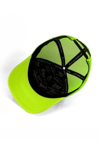 Aslan Logolu Neon-Siyah Trucker Şapka
