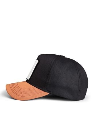 Ayı Logolu Kiremit-Siyah Beyzbol Şapka