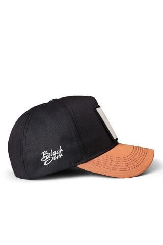 Kurt Logolu Kiremit-Siyah Beyzbol Şapka