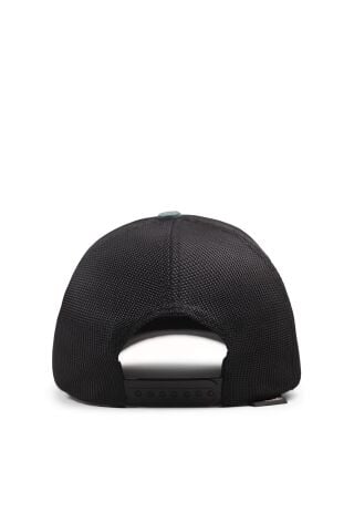Kurt Logolu Cordura Petrol Yeşili-Siyah Trucker Şapka