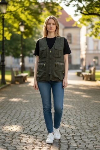 Hunthink Premium Haki Avcı Yeleği