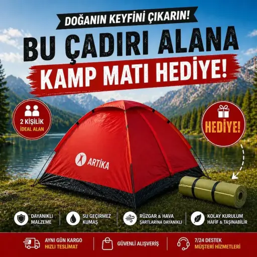 Artika Çadır Kamp Matı Hediyeli!